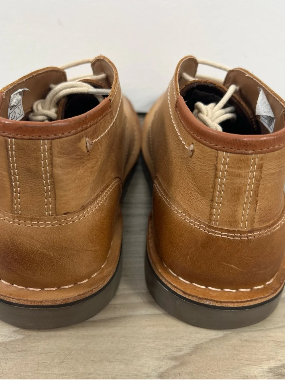 Steve Madden Hestonn Lace Up Brown/Tan Leather Chukka Boot/Shoe Men's 7 NWOB